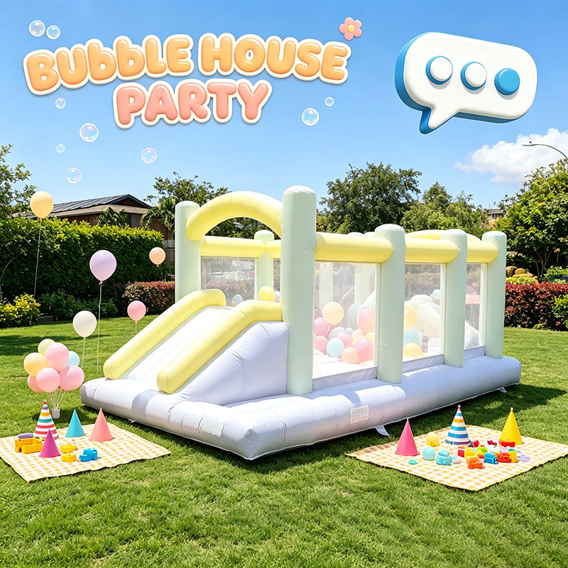 Party Games Easy Kids - Однотонная мини-надувная полоса препятствий, коммерческий бассейн