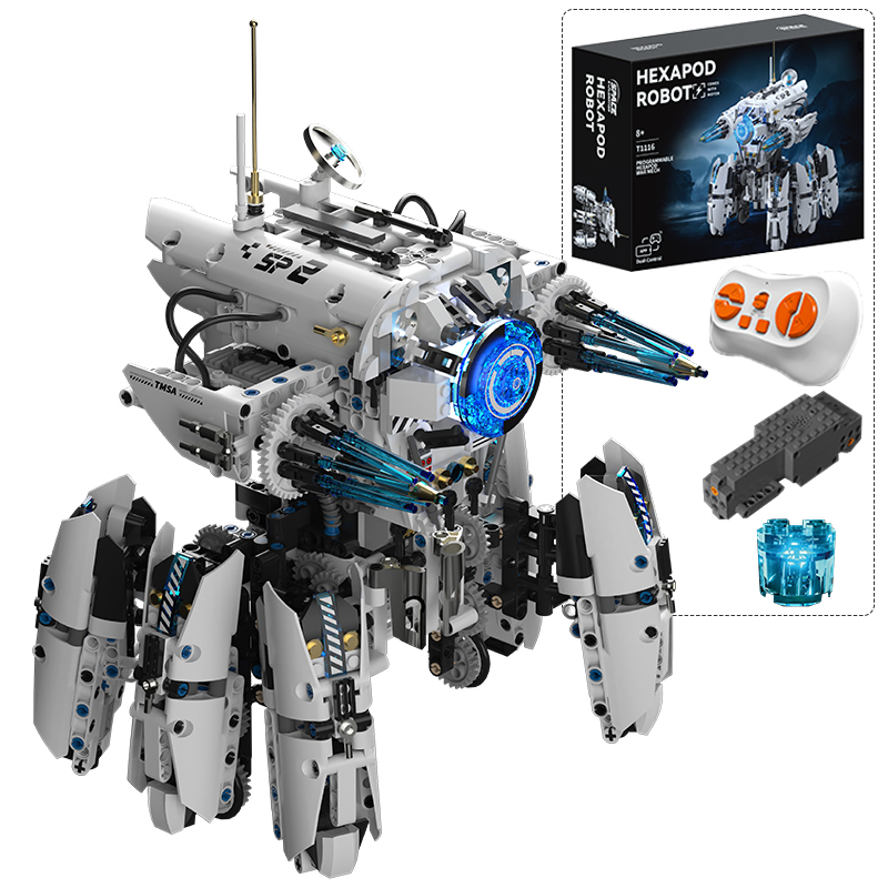 Lego Set City - Технический программируемый гексапод-робот, научно-фантастическая боевая машина,