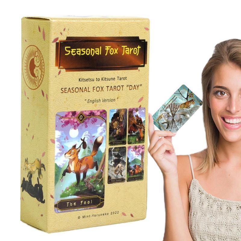 Party Games Meaning - 78 шт. карты Таро сезонная лиса,