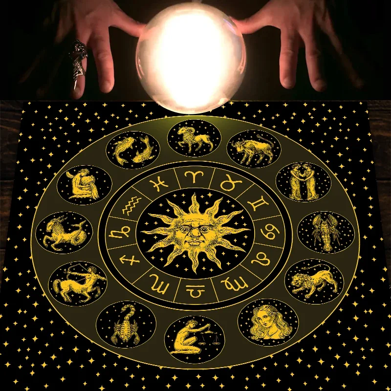 Ткань для Таро с золотым солнц – обзор и цена Zodiac Party Games