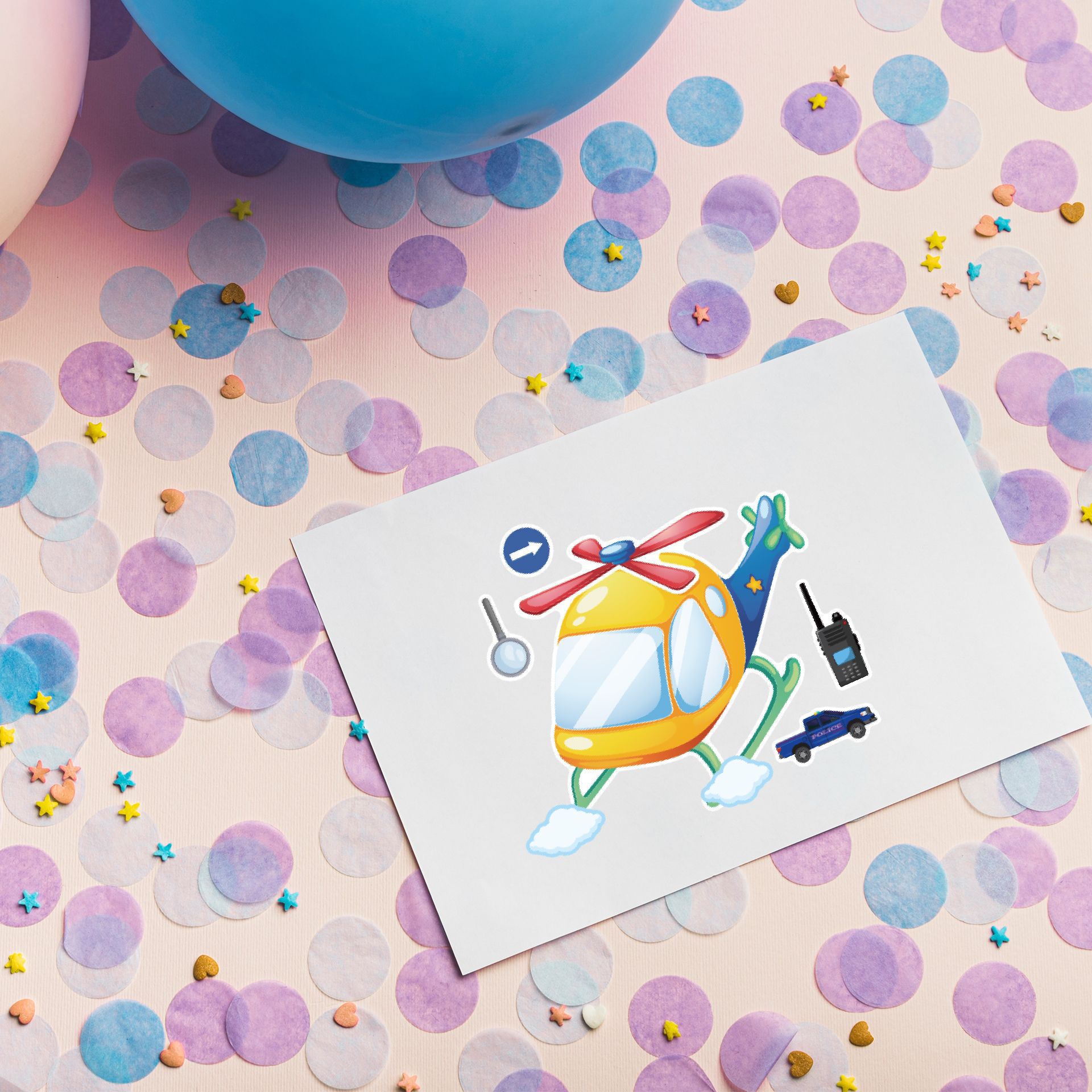 16 листов мультяшная полицейск – обзор и цена Party Games Baby Shower